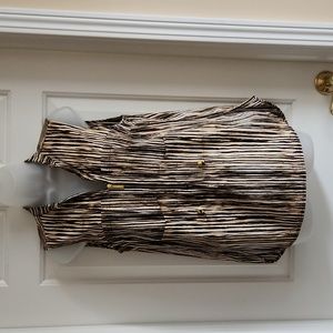 MICHAEL Michael Kors 3/4 Zip Cotton Sleeveless Shirt